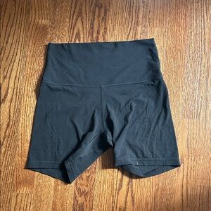 Black lululemon 6inch biker shorts
